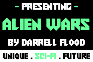 Alien Wars: A Bold Font for Sci-Fi Design