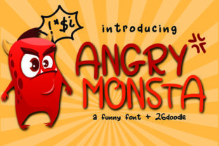 Angry Monsta Font for Web Design