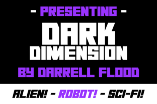 Dark Dimension: A Bold Typeface for Modern Design