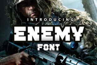 Enemy Font: Bold and Industrial
