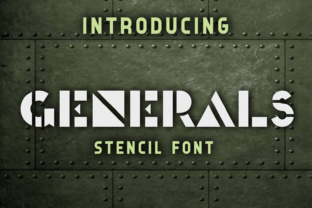 Generals: A Bold Display Font for Marketers