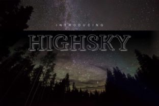 HighSky Font: Elegant Display for Craft Projects