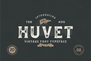 Huvet: A Bold Display Font for Designers