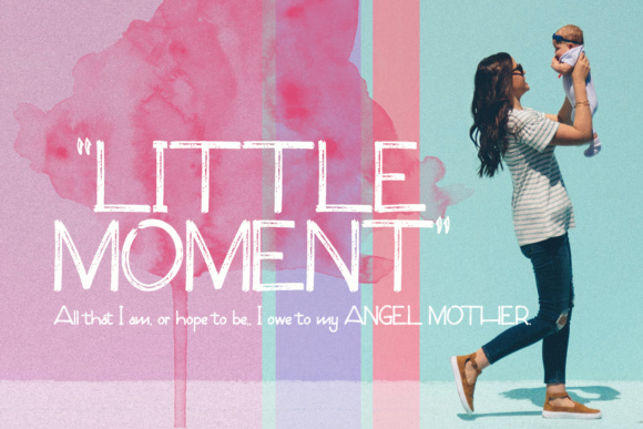 Little Moment: A Sporty Chalk Brush Font