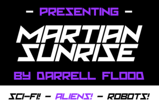Martian Sunrise Font for Business