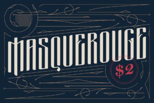 Masquerouge: A Vintage Display Font
