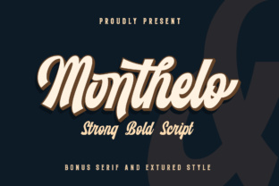 Monthelo: A Bold Script Font for Impactful Design