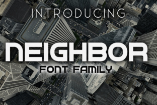 Neighbor: A Bold Display Font
