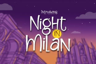 Night in Milan Font for Business