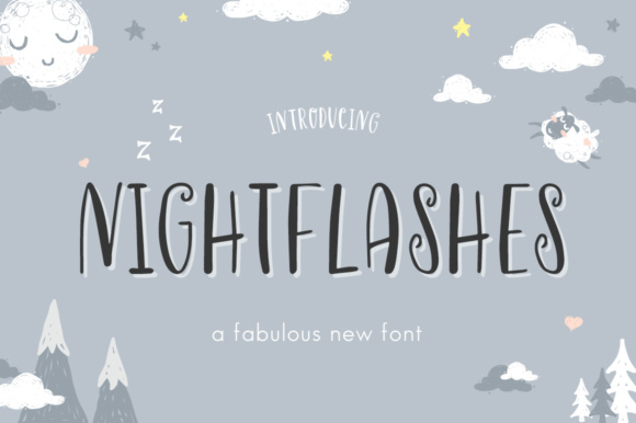 Nightflashes: A Dreamy Display Font