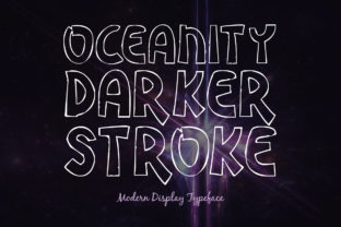 Oceanity Darker Stroke: A Bold Display Font