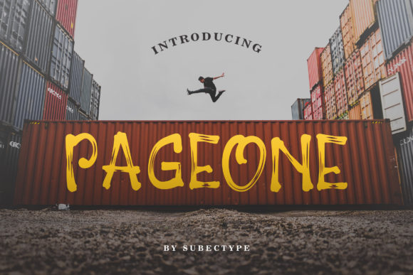 Pageone: A Bold Font for Digital Design