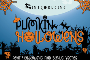 Pumpkin Hollowens: A Halloween Font for Bold Branding