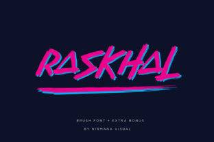 Raskhal: A Bold Display Font for Craft Creators