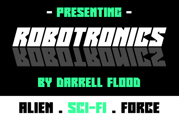 Robotronics Font: Futuristic Type for Editorial Design