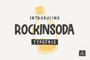 Rockinsoda Font: Playful Display for Editorial Design