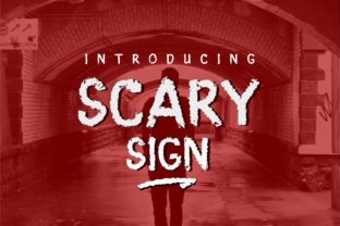 Scary Sign: A Bold Display Font