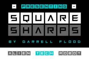 Squaresharps Font for Editorial Design