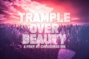 Trample Over Beauty: A Bold Font for Creative Projects