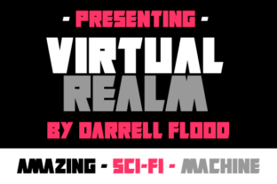 Virtual Realm Font for Creative Projects