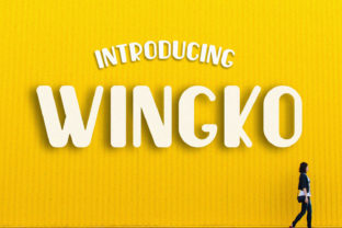 Wingko: A Playful Script Font for Makers