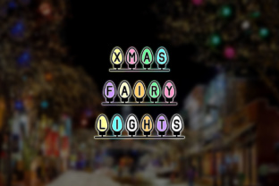 Xmas Fairy Lights Font
